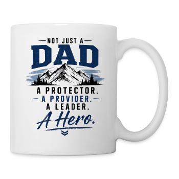 Dad Hero: Protector and Provider - Mug - white - Right