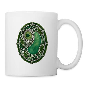 Botanical Plant Cell Stained Glass Illustration - Mug - white - Right