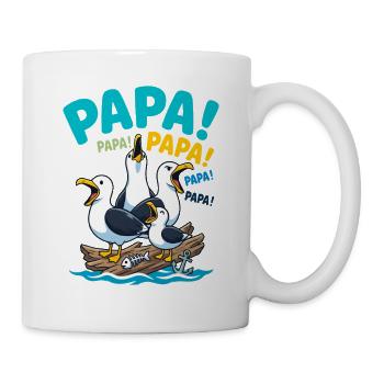 Daddy Seagulls Humor Father's Day - Mug - white - Right