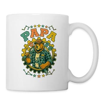 Future Dad 2026 Retro DIY Bear - Mug - white - Right