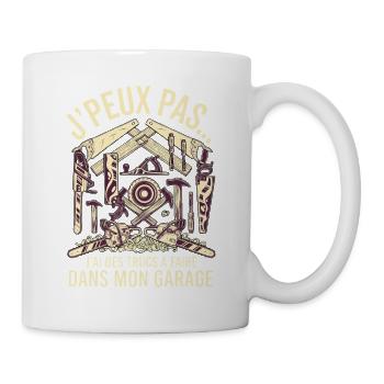 J'peux Pas Garage Humour Bricolage - Mug blanc - blanc - Droite