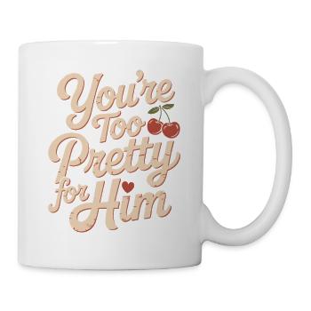 Trop jolie pour lui, meilleure amie meilleure amie, ex rupture - Mug blanc - blanc - Droite