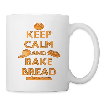 BÄCKER - KEEP CALM AND BAKE BREAD - BROT BACKEN - Mug - white - Right