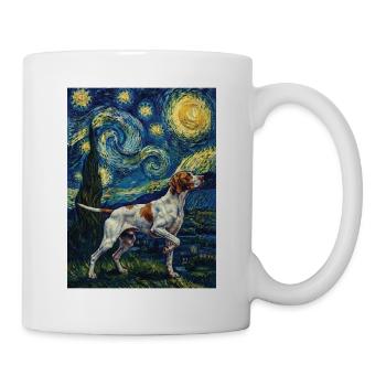 English Pointer Starry Night - Dog Dad Bird Dog - Mug - white - Right