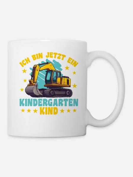 ich bin ein Kindergartenkind Kindergarten Einhorn - Tasse - Weiß
