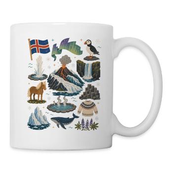 Iceland | Volcanoes, Geysers & Northern Lights - Mug - white - Right