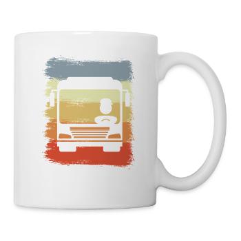 Oldschool Bus Driver - Mug - white - Right