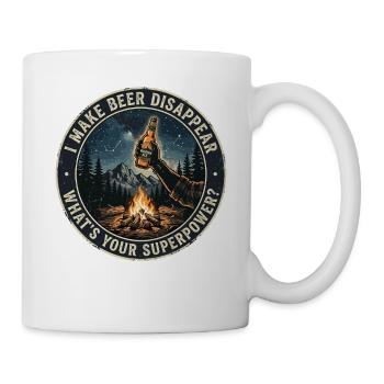 Je fais disparaître la bière Artisan - Mug blanc - blanc - Droite
