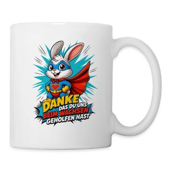 Danke Das Du Uns Beim Wachsen Geholfen Hast! - Tasse - Weiß - Rechts