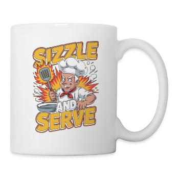 Restaurant Chef Sizzle And Serve Culinary Arts - Mug - white - Right