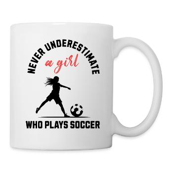 Soccer Girl Power - Mug - white - Right