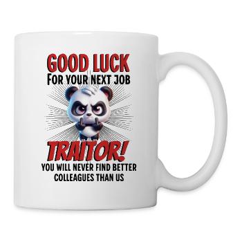 Drôle d’adieu collègue - Mug blanc - blanc - Droite