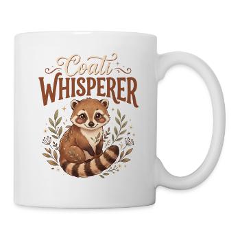 Coati Whisperer Illustration - Mug - white - Right