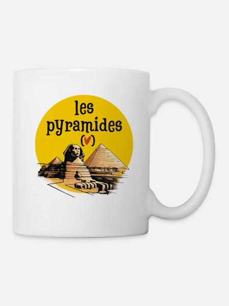 Ägypten, ich liebe die Pyramiden - Tasse - Weiß
