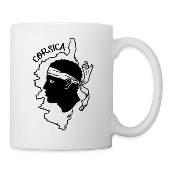 Korsika Karte Frankreich Carte Corse France Corse - Mug blanc - blanc - Droite
