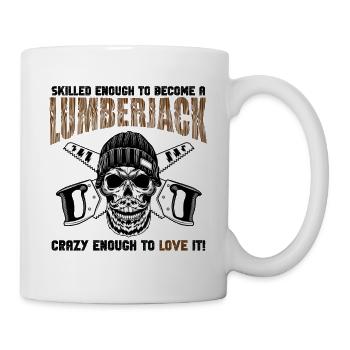 Lumberjack Skull Saws - Mug - white - Right