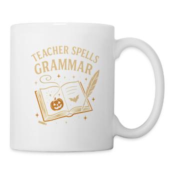 Teacher Grammar Halloween - Mug - white - Right