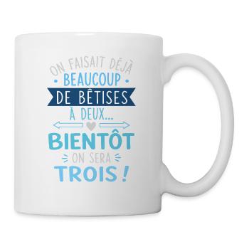 Annonce Grossesse Cadeau humour personnalisé - Mug blanc - blanc - Droite