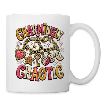 Chaotique charmant – Chaos charmant - Mug blanc - blanc - Droite