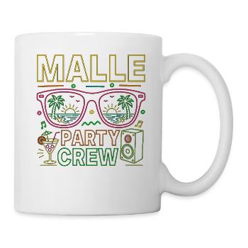 Malle Party Crew Summer Holiday Party - Mug - white - Right