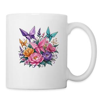 Origami Wings Floral Splendour - Mug - white - Right