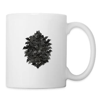Night bat flock - Mug - white - Right