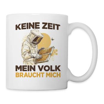Imker Zubehör Bienenvolk Spruch Imker Bienenzucht - Tasse - Weiß - Rechts