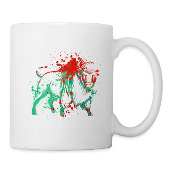 Bison Splash Art - Mug - white - Right