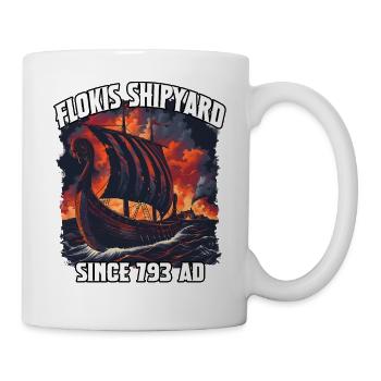 Viking Shipyard Fire Sky - Mug - white - Right