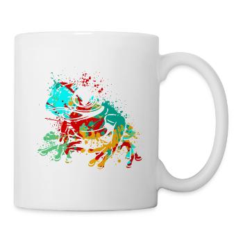 Frog Splash Art - Mug blanc - blanc - Droite