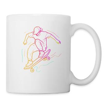Skateboarder Retro - Mug - white - Right