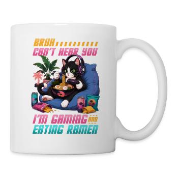 Jeu vidéo Gamer Gaming Cat Ramen - Mug blanc - blanc - Droite