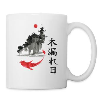 Komorebi Koi im Zen Park - Tasse - Weiß - Rechts