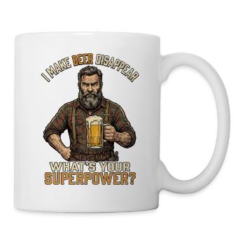 Je fais disparaître la bière Artisan - Mug blanc - blanc - Droite