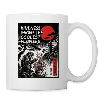 Kindness Grows The Coolest Flowers - Tasse - Weiß - Rechts