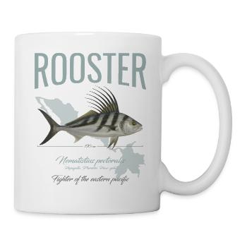 Rooster Fisch Inshore Angeln im Pazifik in Amerika - Tasse - Weiß - Rechts