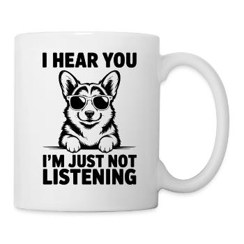 Welsh Corgi Cardigan Sprüche Lustig Corgi Geschenk - Tasse - Weiß - Rechts