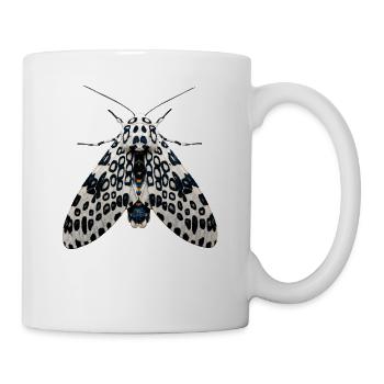 Giant Leopard Moth Hypercompe scribonia Realistic  - Mug - white - Right