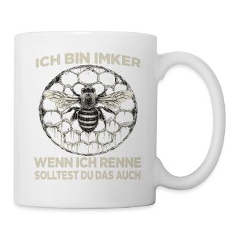 Imker Biene Fan Motiv Bienenzüchter - Tasse - Weiß - Rechts