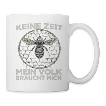 Imkerhut Imkeranzug Biene Fan Bienenzüchter - Tasse - Weiß - Rechts