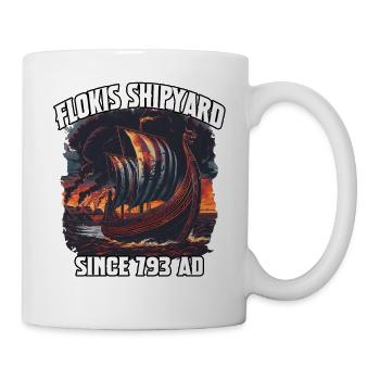 Chantier naval de Floki depuis 793 après J.-C. - Mug blanc - blanc - Droite