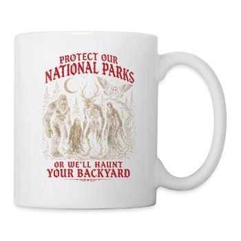 Cryptid Protect Our National Parks - Mug - white - Right