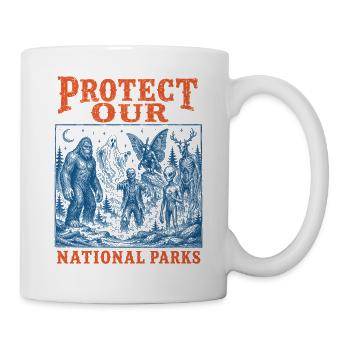 Cryptid Protect Our National Parks - Mug - white - Right