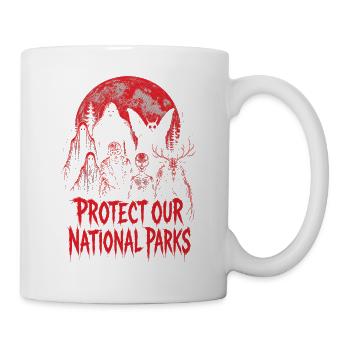 Cryptid Protect Our National Parks - Mug - white - Right