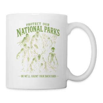 Cryptid Protect Our National Parks - Mug - white - Right