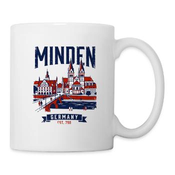 Cathedral Minden Germany City Skyline Historic - Mug - white - Right