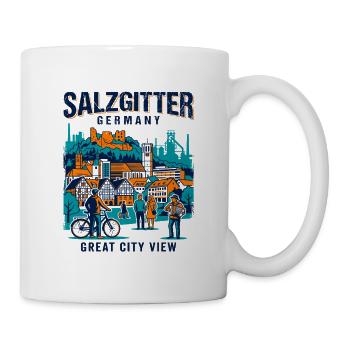 Salzgitter Germany Great City View Skyline - Mug - white - Right
