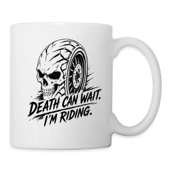 Crâne de Pneu Mortel - Mug blanc - blanc - Droite