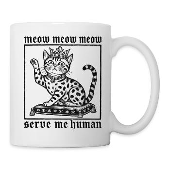 Gothic King Bengal Cat - Mug - white - Right