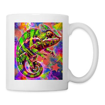 caméléon - Mug blanc - blanc - Droite